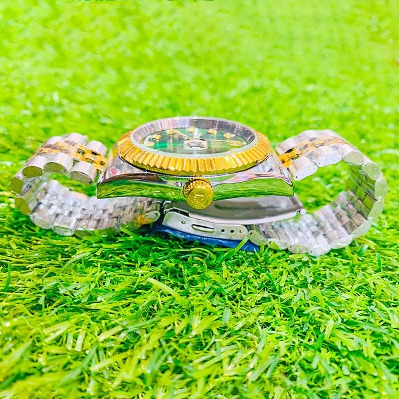 Rolex Datejust 36mm - Green Dial, Diamond Markers, 100m Water Resistant