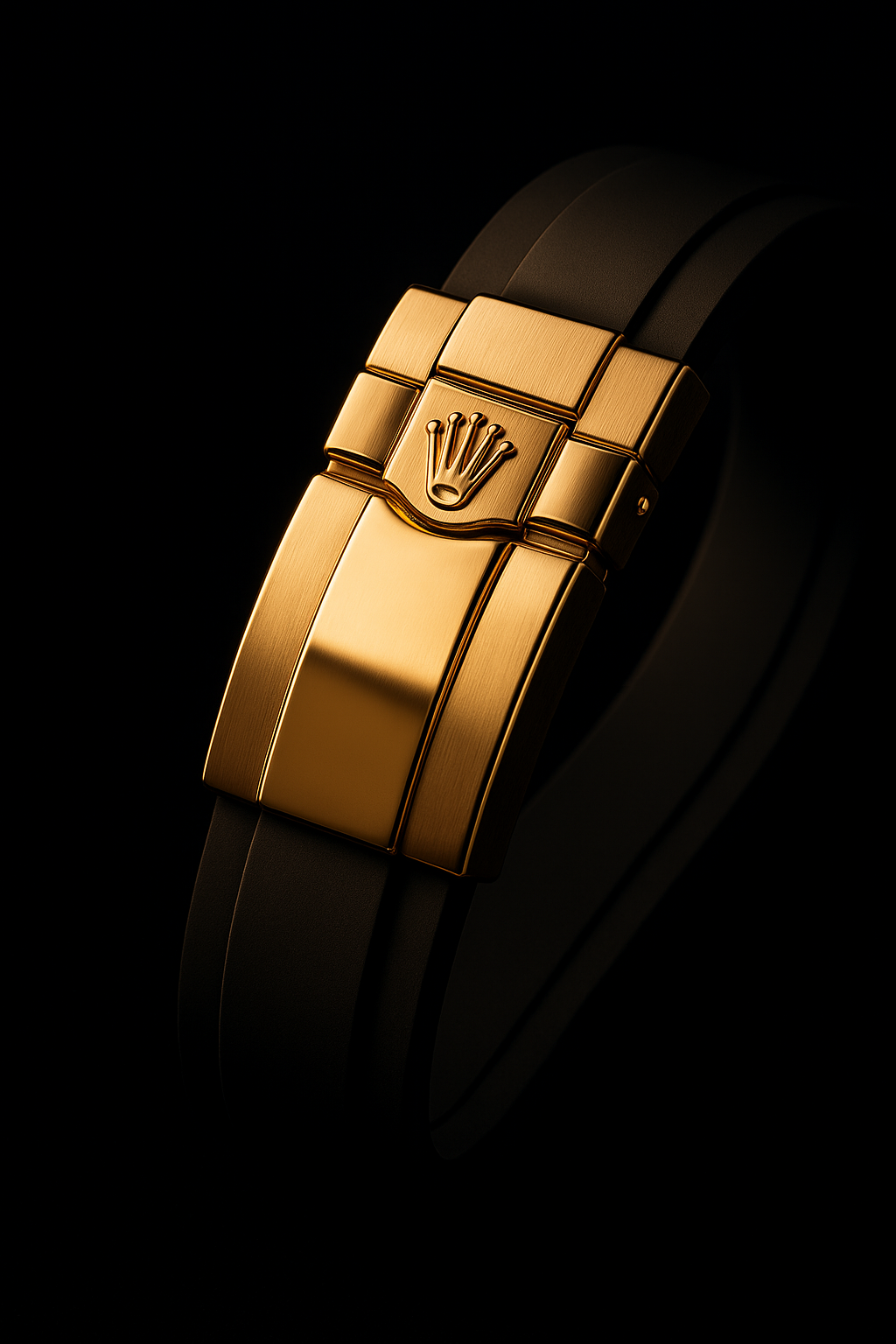 Yacht-Master 42 | Luxury Men’s Watch Inspired Design | Yellow Gold Case, Black Dial, Oysterflex Strap | Premium Replica 42mm