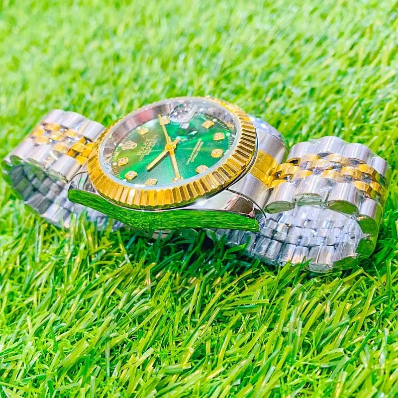Rolex Datejust 36mm - Green Dial, Diamond Markers, 100m Water Resistant