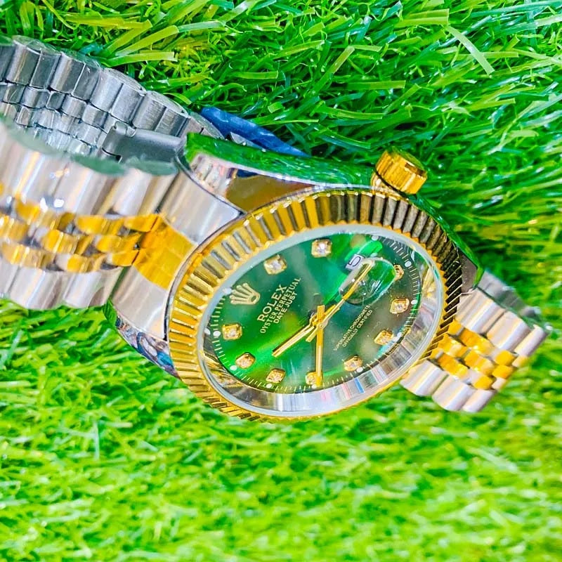 Rolex Datejust 36mm - Green Dial, Diamond Markers, 100m Water Resistant